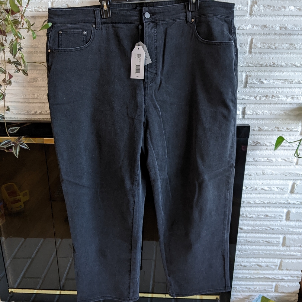 Etta High Rise Jeans Universal Standard Washed Black